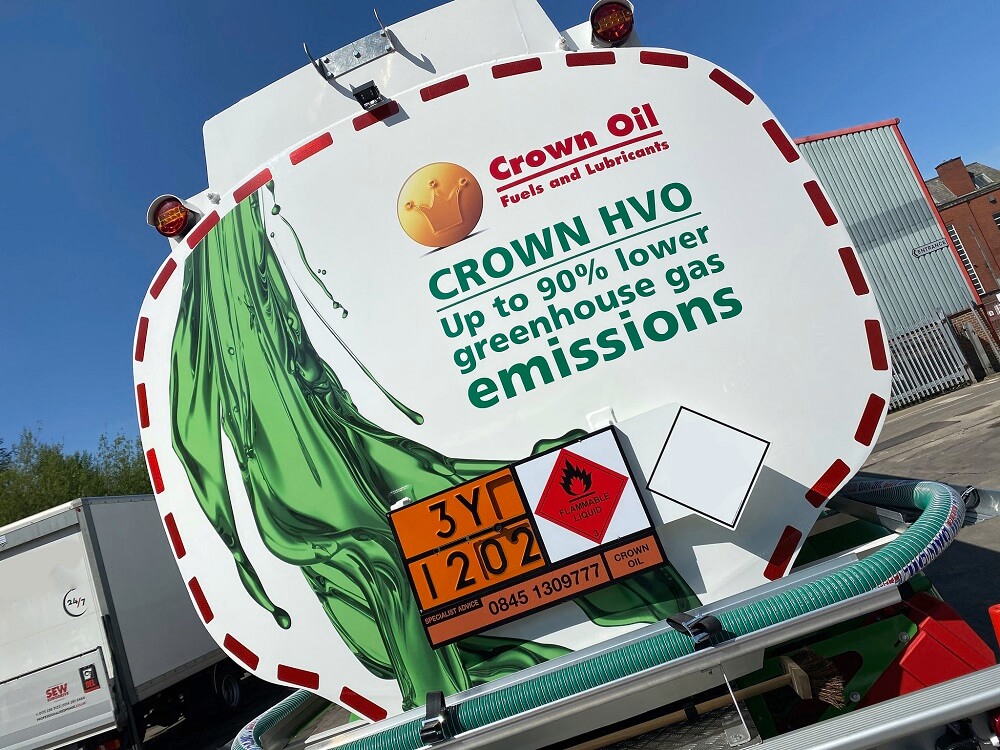 Crown Oil HVO Fuel Delivery Tanker